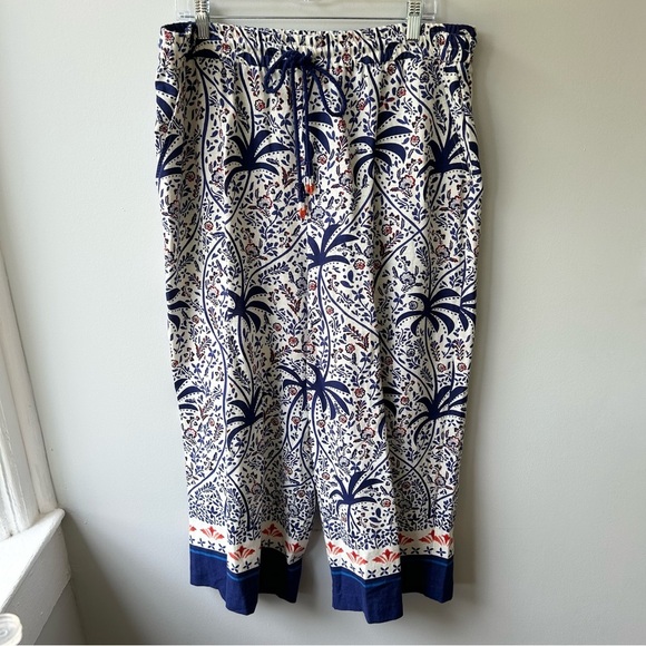 Joie linen blend wide leg drawstring elastic waist pants - Picture 1 of 9